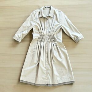 Elie Tahari khaki dress with dressmaker details - LIKE NEW!!
